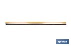 Burlete adhesivo de aluminio con cepillo | Longitud de 92 cm | Disponible en diferentes acabados - Cofan