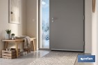 Burlete adhesivo de aluminio con labio de goma | Longitud de 105 cm | Disponible en diferentes acabados - Cofan