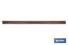 Burlete basculante de aluminio con labio de caucho | Longitud de 93 cm | Disponible en diferentes acabados - Cofan