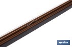 Burlete basculante de aluminio con labio de caucho | Longitud de 93 cm | Disponible en diferentes acabados - Cofan