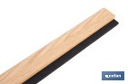 Burlete adhesivo de madera sostenible | Longitud de 91,5 cm | Disponible en diferentes acabados - Cofan