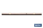 Burlete basculante de madera sostenible | Fijación mediante bisagra | Longitud de 91,5 cm | Disponible en diferentes acabados - Cofan