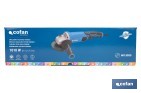 Amoladora angular eléctrica 1010 W Ø115/125 mm con velocidad variable 3000-11000 rpm | Arranque progresivo, mango antivibración, engranajes de aluminio reforzado - Cofan