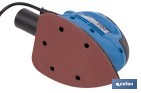 Lijadora mouse eléctrica 130 W 14 000 rpm, aspiración de polvo | Base de velcro con 5 agujeros | Ideal para madera, chapa, laca o relleno - Cofan