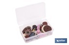 Kit de accesorios para multiherramienta rotativa | Incluye discos, fresas, brocas, lijas y accesorios de pulido | Compatible con herramienta ref. 50001245 - Cofan