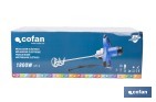 Cofan Paddle mixer for mixing paint and mortar | Electric stirrer | M14 paddle connection | Mixing paddle included | 2 speeds | Power: 1,800W - Cofan