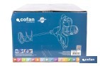 Cofan Paddle mixer for mixing paint and mortar | Electric stirrer | M14 paddle connection | Mixing paddle included | 2 speeds | Power: 1,800W - Cofan
