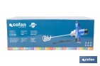 Cofan Paddle mixer for mixing paint and mortar | Electric stirrer | M14 paddle connection | Mixing paddle included | 2 speeds | Power: 1,800W - Cofan