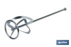 Vara misturadora argamassa | Acessório de mistura M14 | Adequada para misturar argamassa ou cimento | Comprimento: 600 mm | Disponível em diferentes diâmetros - Cofan
