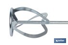 Vara misturadora argamassa | Acessório de mistura M14 | Adequada para misturar argamassa ou cimento | Comprimento: 600 mm | Disponível em diferentes diâmetros - Cofan