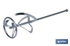 Vara misturadora argamassa | Acessório de mistura M14 | Adequada para misturar argamassa ou cimento | Comprimento: 600 mm | Disponível em diferentes diâmetros - Cofan