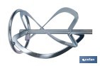 Vara misturadora argamassa | Acessório de mistura M14 | Adequada para misturar argamassa ou cimento | Comprimento: 600 mm | Disponível em diferentes diâmetros - Cofan