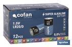 Pilas Alcalinas - LR20 D/1,5V - Cofan