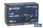Pilas Alcalinas - LR03 AAA/1,5V - Cofan
