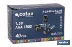 Alkaline Batterien - LR03 AAA/1,5V - Cofan