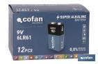 Alkaline batteries - 6LR61/9V - Cofan