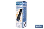 Linterna LED de alta potencia (2000 lm) y 150 m de alcance. 5 funciones y base magnética - Cofan