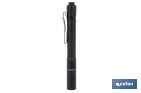 Linterna LED formato Bolígrafo Recargable de Aluminio | 3 funciones y enfoque ajustable | Cable USB-C incluido - Cofan