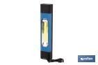 Lámpara de inspección LED COB 1200 lm | Recargable con 3 modos de luz | Extremos magnéticos, giratorios y plegables - Cofan