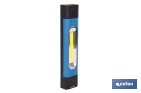 Lámpara de inspección LED COB 1200 lm | Recargable con 3 modos de luz | Extremos magnéticos, giratorios y plegables - Cofan