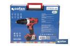 Taladro Percutor a Batería con 1300 rpm | Batería Li-ion de 20V - 1,5 Ah + Cargador incluidos - Cofan