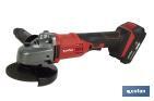 AMOLADORA A BATERÍA | BATERÍA LI-ION DE 20V Y 2,0 AH + CARGADOR INCLUIDOS | APTA PARA DISCOS DE Ø115 MM