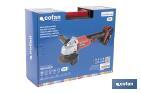 Amoladora a batería | Batería Li-ion de 20V y 2,0 Ah + Cargador incluidos | Apta para discos de ø115 mm - Cofan