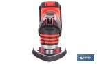 REACONDICIONADO - Multiherramienta a batería de 15000 rpm | Batería Li-ion 18V y cargador incluidos - Cofan