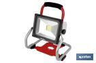 FOCO LED PORTÁTIL DE BATERÍA DE 20W | BATERÍA LI-ION DE 18V + CARGADOR INCLUIDOS | 3 INTENSIDADES DE LUZ