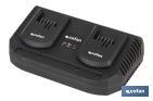 CARGADOR DE BATERIAS DOBLE | CARGA RÁPIDA | 2 X 3,5 A - 18V