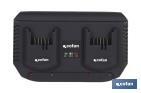 Cargador de Baterias Doble | Carga Rápida | 2 x 3,5 A - 18V - Cofan
