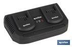 Cargador de Baterias Doble | Carga Rápida | 2 x 3,5 A - 18V - Cofan