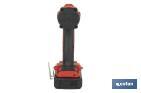 Atornillador percutor de impacto sin escobillas | Para puntas 1/4" Hex | Control de velocidad variable | Maletín, batería Li-ion de 20V y 2,0 Ah y cargador incluido - Cofan