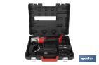 Amoladora a batería sin escobillas | Velocidad variable | Mango 3 posiciones | Incluye: batería de 20 V y 4.0 Ah, cargador y maletín con disco de corte, protector y mango auxiliar - Cofan