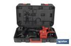 Martillo perforador SDS Plus sin escobillas multifunción | Taladra, percute y cincela | Incluye: maletín con accesorios, portabrocas automático con adaptador SDS PLUS, batería Li-Ion de 20 V y cargador - Cofan