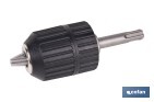 Martillo perforador SDS Plus sin escobillas multifunción | Taladra, percute y cincela | Incluye: maletín con accesorios, portabrocas automático con adaptador SDS PLUS, batería Li-Ion de 20 V y cargador - Cofan