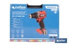 Taladro atornillador a batería con motor brushless | Potencia: 20 V | 2 velocidades | Disponible con y sin batería y cargador - Cofan