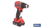 Taladro atornillador a batería con motor brushless | Potencia: 20 V | 2 velocidades | Disponible con y sin batería y cargador - Cofan