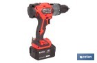 Taladro percutor a batería con motor brushless | Potencia: 20 V | 2 velocidades + percusión | Accesorios incluidos | Disponible con y sin batería y cargador - Cofan