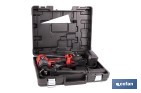 Taladro percutor a batería con motor brushless | Potencia: 20 V | 2 velocidades + percusión | Accesorios incluidos | Disponible con y sin batería y cargador - Cofan