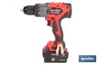 Taladro percutor a batería con motor brushless | Potencia: 20 V | 2 velocidades + percusión | Accesorios incluidos | Disponible con y sin batería y cargador - Cofan