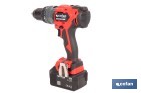 Taladro percutor a batería con motor brushless | Potencia: 20 V | 2 velocidades + percusión | Accesorios incluidos | Disponible con y sin batería y cargador - Cofan