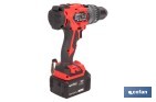 Taladro percutor a batería con motor brushless | Potencia: 20 V | 2 velocidades + percusión | Accesorios incluidos | Disponible con y sin batería y cargador - Cofan