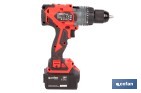 Taladro percutor a batería con motor brushless | Potencia: 20 V | 2 velocidades + percusión | Accesorios incluidos | Disponible con y sin batería y cargador - Cofan
