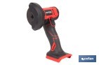 Mini amoladora a batería | 19.500 rpm | Para discos 76 mm | Empuñadura ergonómica | Disponible con y sin batería y cargador - Cofan