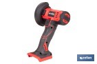 Mini amoladora a batería | 19.500 rpm | Para discos 76 mm | Empuñadura ergonómica | Disponible con y sin batería y cargador - Cofan
