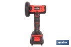 Mini amoladora a batería | 19.500 rpm | Para discos 76 mm | Empuñadura ergonómica | Disponible con y sin batería y cargador - Cofan
