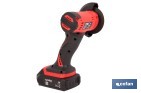 Mini amoladora a batería | 19.500 rpm | Para discos 76 mm | Empuñadura ergonómica | Disponible con y sin batería y cargador - Cofan