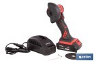 Mini amoladora a batería | 19.500 rpm | Para discos 76 mm | Empuñadura ergonómica | Disponible con y sin batería y cargador - Cofan