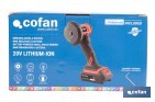 Mini amoladora a batería | 19.500 rpm | Para discos 76 mm | Empuñadura ergonómica | Disponible con y sin batería y cargador - Cofan